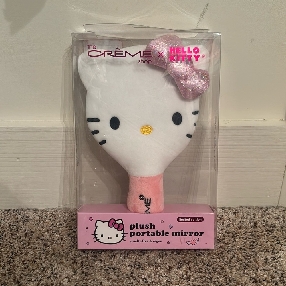 Hello Kitty Plush Portable Mirror